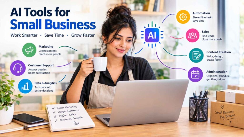 AI Tools for Small Business: How to Work Smarter, Save Time, and Grow Faster